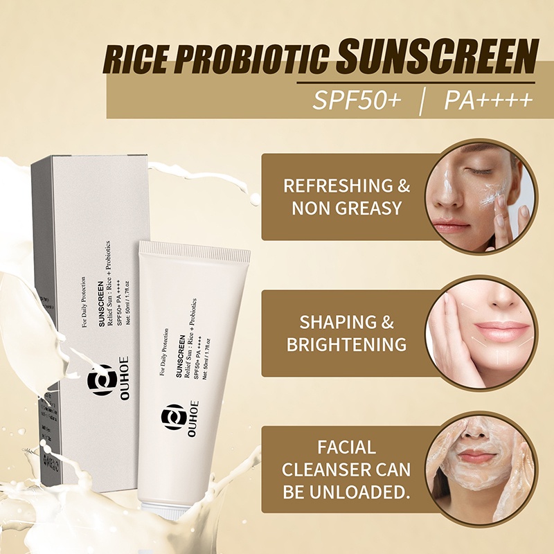 Kem Chống Nắng SPF50 Gạo + Probiotics Dưỡng Ẩm Hydrat Hóa Cho Mọi Loại Da