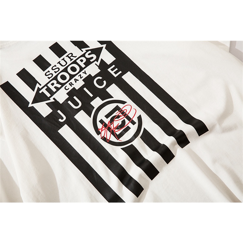 Áo Thun Cotton Plus Size Tay Ngắn Họa Tiết Sọc Ngang In Chữ Dành Cho Nam Nữ