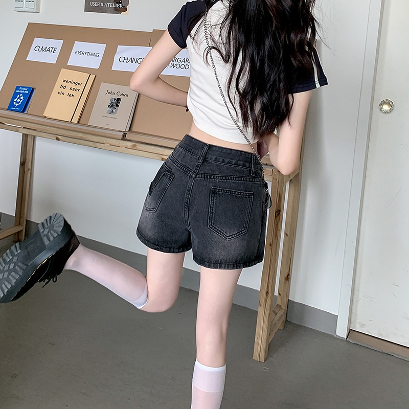 Chân váy jean Lưng Cao Thời Trang Mùa Hè Mới Cho Nữ