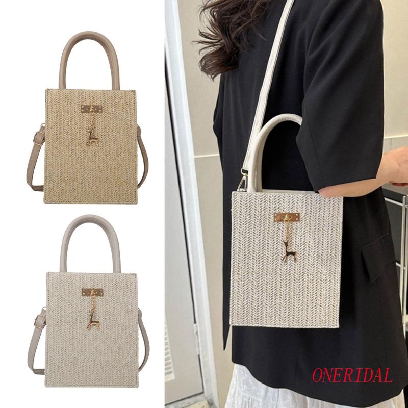 Túi Rơm Đeo Chéo Nhỏ Xinh Thời Trang Mùa Hè Cho Nữ