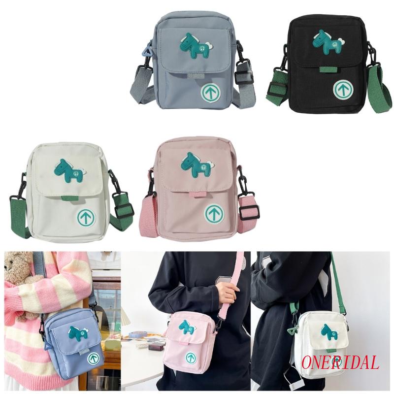 Túi Đeo Chéo Vai Bằng Nylon Họa Tiết Hoạt Hình Dành Cho Nữ