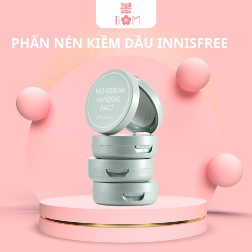 Phấn Nén Kiềm Dầu Innisfree No Sebum Mineral Pact 8.5g (Mẫu Mới)