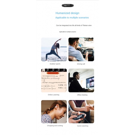 Tai Nghe Nhét Tai Bluetooth Không Dây TWS BH3I Kẹp Vành Tai Không Định Vị Xương