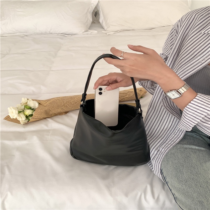 Túi Xách Da PU Sức Chứa Lớn Màu Bạc Thời Trang Cho Nữ