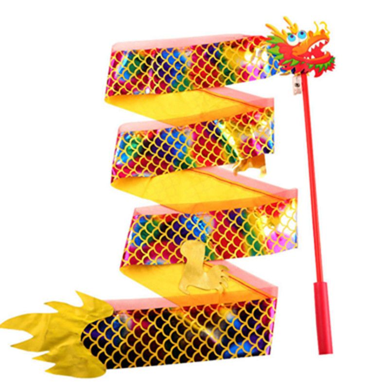 Đồ Chơi Rồng Vàng Dây Nhảy Múa Màu Sắc Phát Sáng Độc Đáo