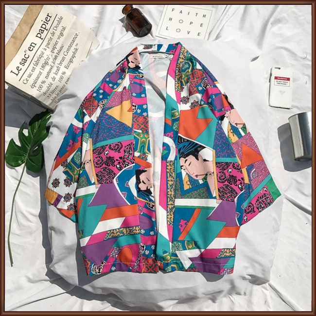 Áo Sơ Mi Dáng Rộng Tay Lửng Màu Sắc Hợp Thời Trang Cho Nam Giới