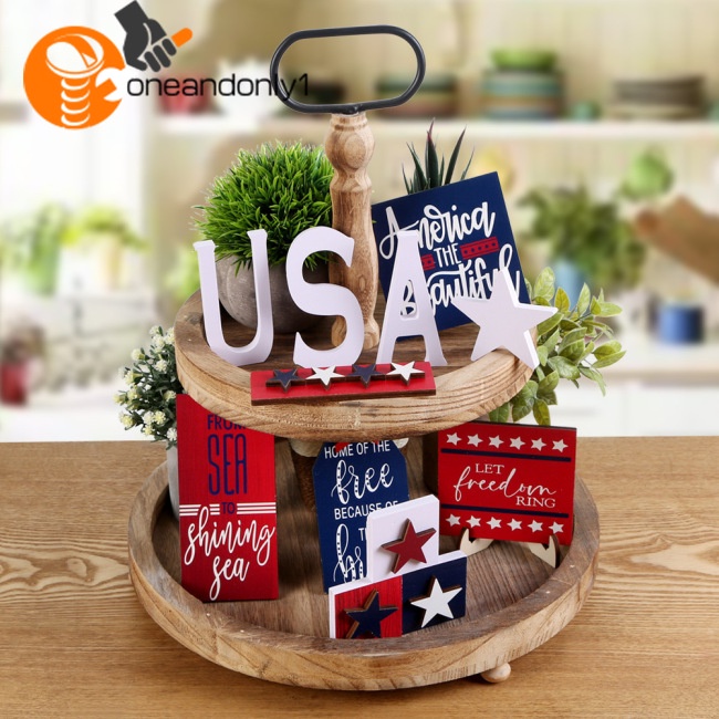 [COD] Khay Gỗ Nhiều Tầng Độc Lập Phong Cách Mỹ Đa Năng Trang Trí Tiệc Tùng