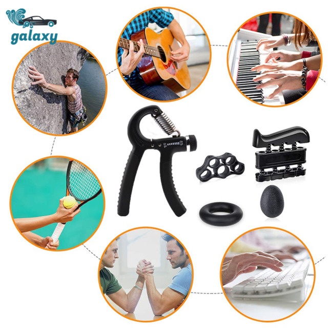 Galaxy Bộ 5 Dụng Cụ Tập Cơ Tay Hình Chữ R Có Thể Điều Chỉnh Chuyên Nghiệp