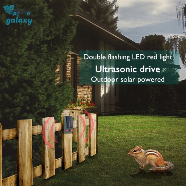 Galaxy Đèn Led Năng Lượng Mặt Trời Chống Nước Đuổi Côn Trùng Cho Thú Cưng Chó Mèo Chuột