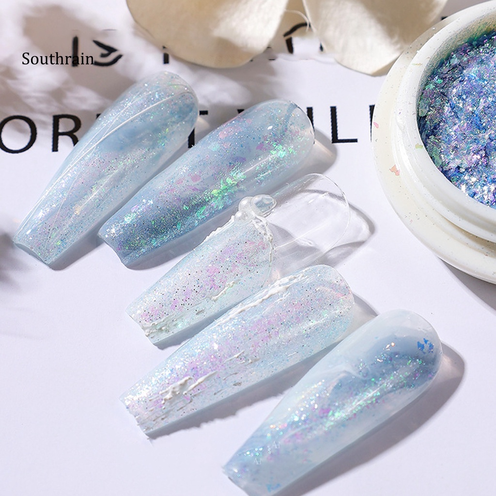 Hộp Sequin Lấp Lánh Nhiều Màu Sắc Dùng Trang Trí Móng Tay Nghệ Thuật