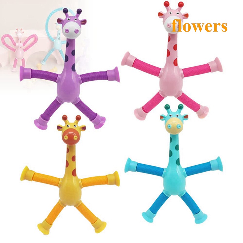 Đồ Chơi Ống Hút Hình Hươu Cao Cổ Hoạt Hình Giúp Giảm Căng Thẳng