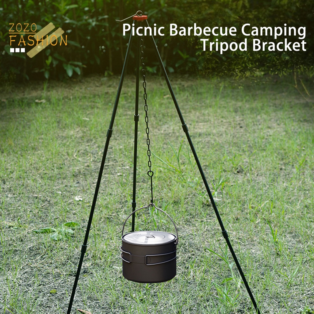 1 Bộ Giá Đỡ Ba Chân Cắm Trại Chống Trượt Có Thể Gấp Gọn Tiện Dụng