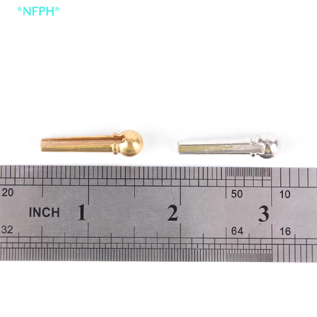 Set 6 Ghim Dây Đàn Ghi Ta Bằng Kim Loại Màu Vàng / Bạc Mới