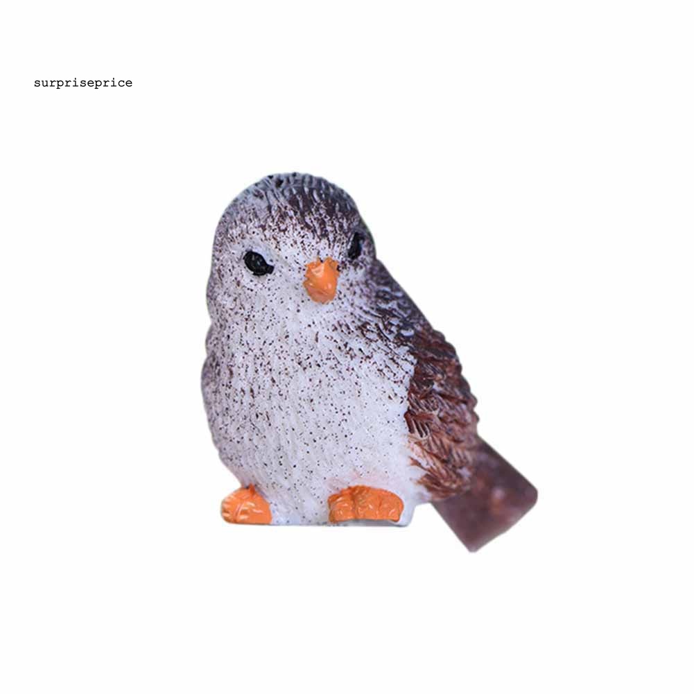 Đồ trang trí Chú Chim Mini Dễ Thương Dùng Trang Trí Sân Vườn DIY