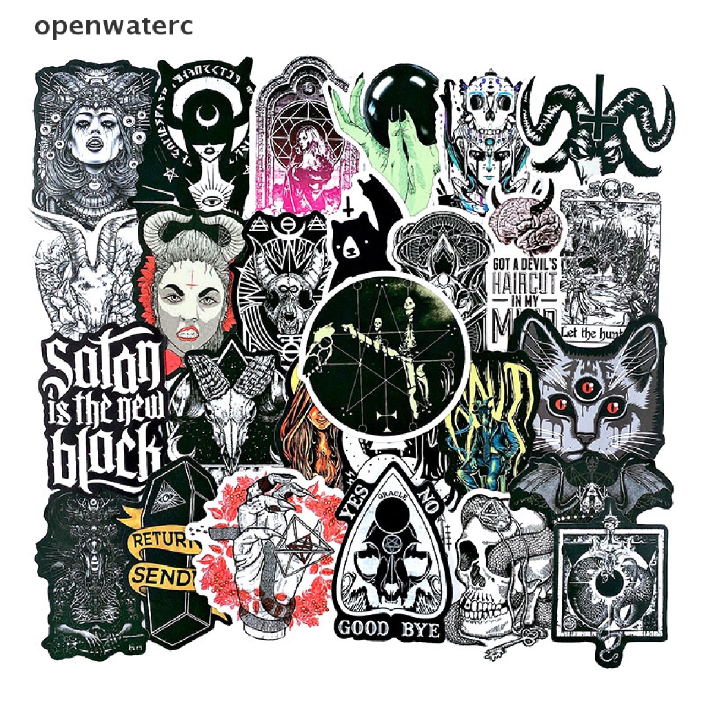 Bộ 50 Miếng Dán Hoạt Hình Trang Trí Ván Trượt DIY