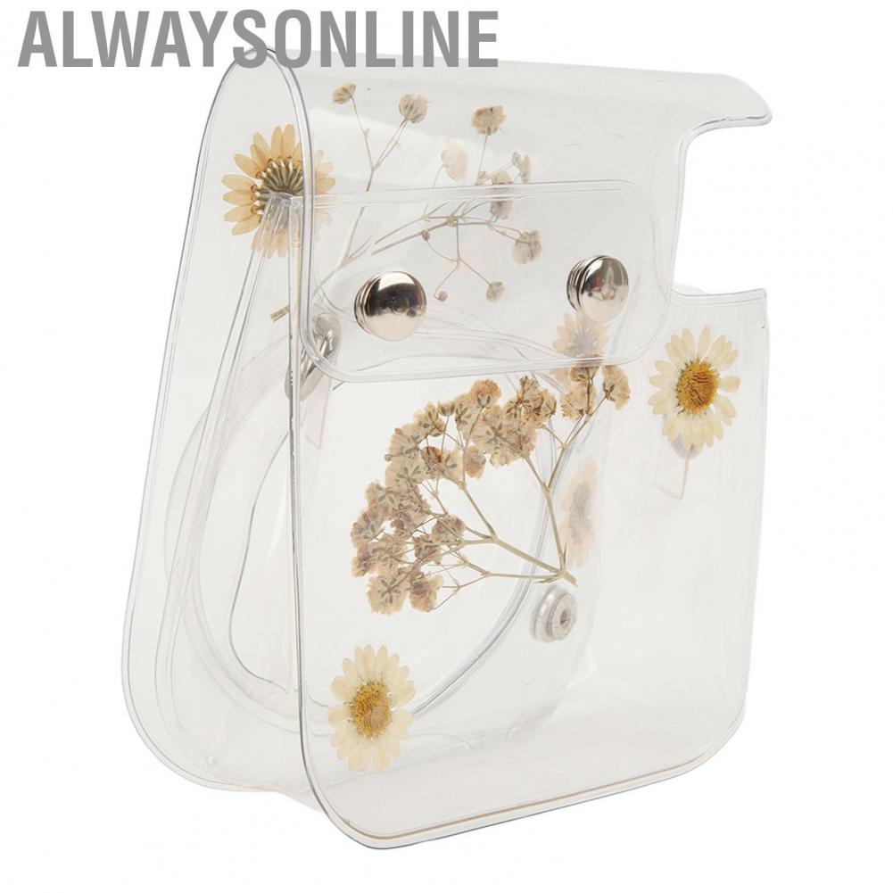 Alwaysonline Instant Camera Clear Case  Flip Button Mini Protective Antiscratch for Photograpy