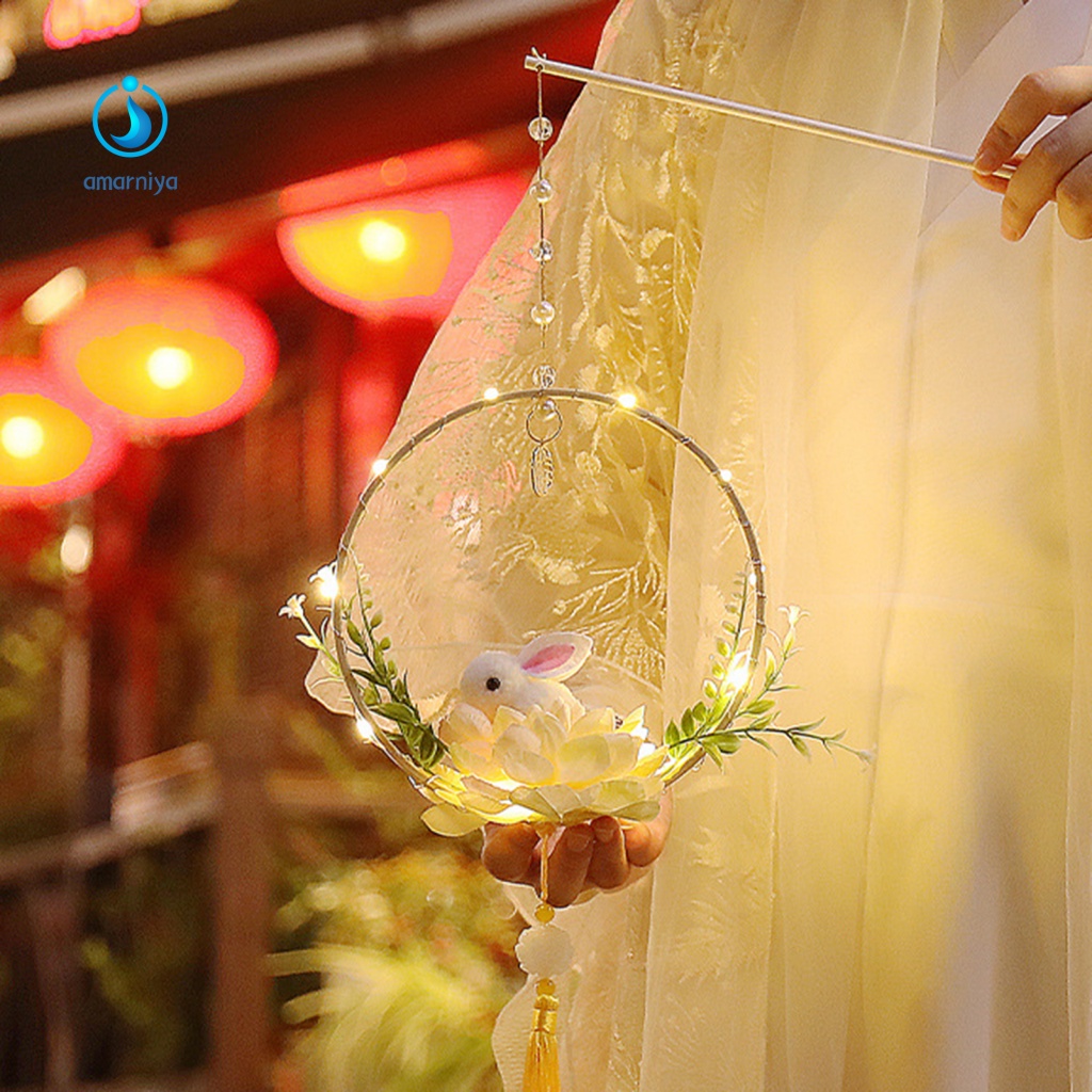 1 Bộ Đèn Trang Trí Thủ Công Sử Dụng Pin Phong Cách Retro