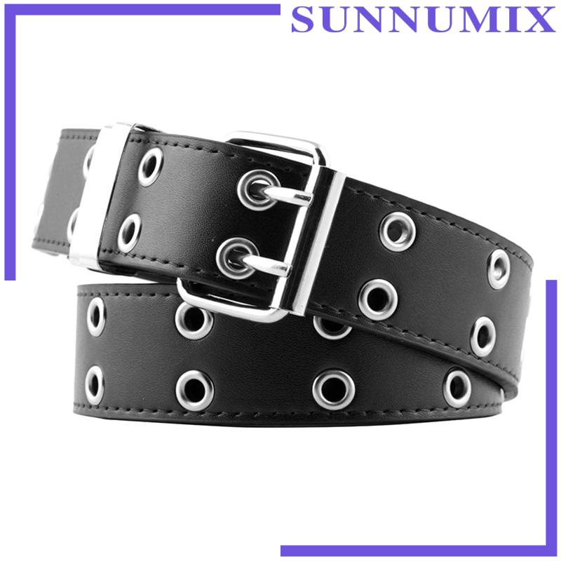 Set 2 Dây Thắt Lưng Da Phối Khoá Kim Loại Thời Trang Dành Cho Nữ