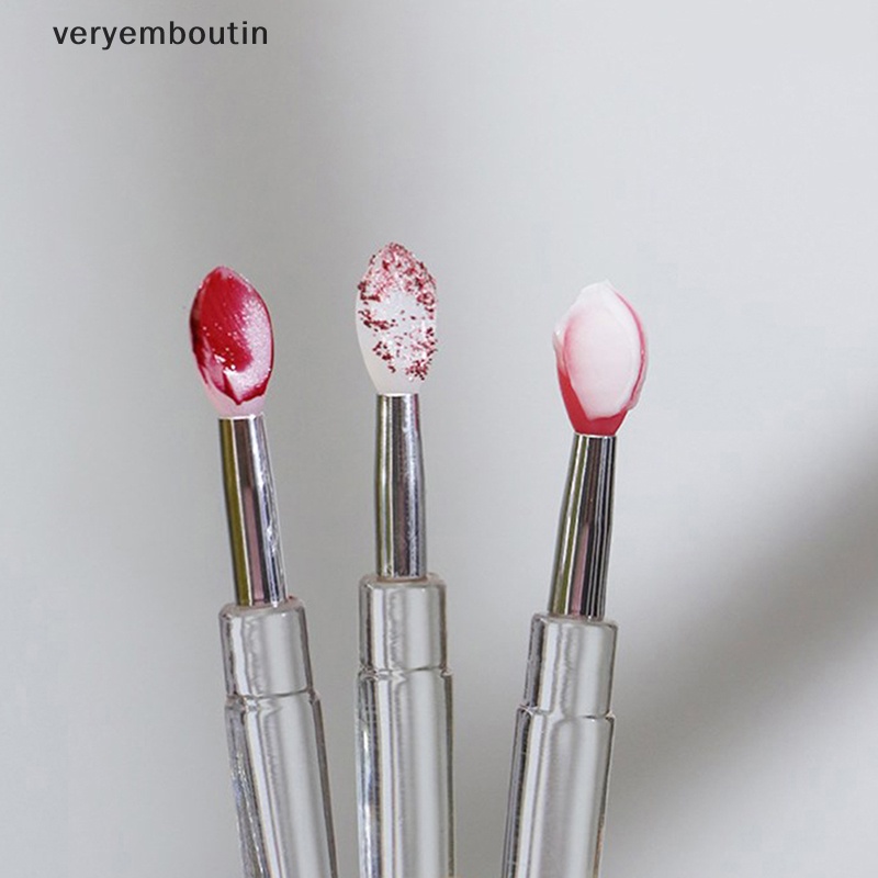 Bộ 3 Cọ Silicone Đắp Mặt Nạ Môi Chống Bụi Tiện Lợi