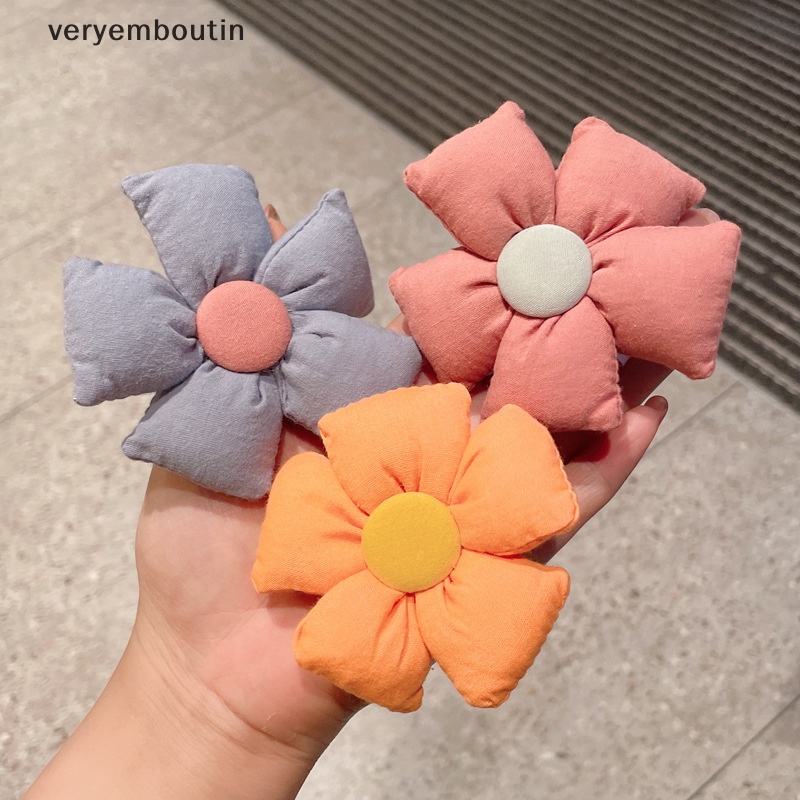 1 Kẹp Tóc Hình Hoa Hướng Dương / Cá Mập Phong Cách Đơn Giản Cho Nữ