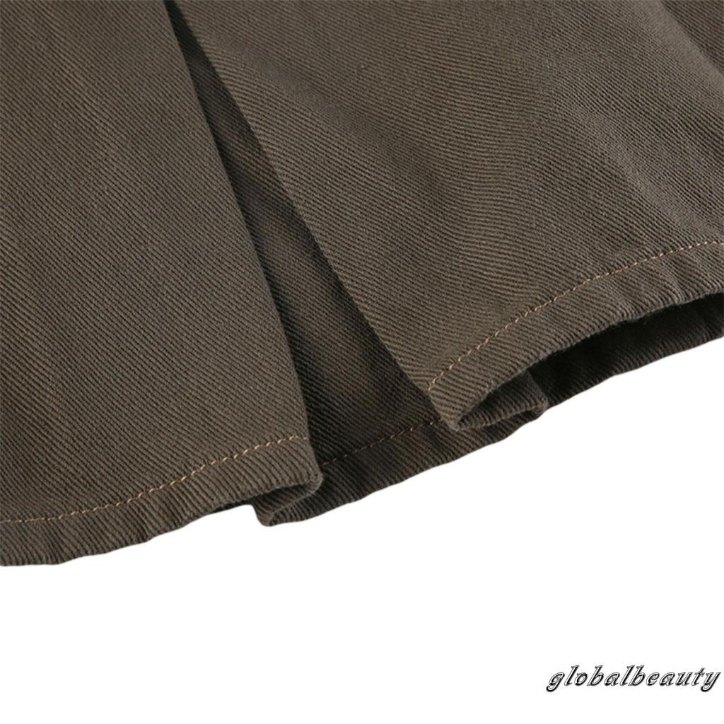 Gb Chân váy jean Lưng Cao Xếp Ly Phối Họa Tiết Ngôi Sao Năm Cánh Thời Trang Mùa Hè Dành Cho Bạn Nữ