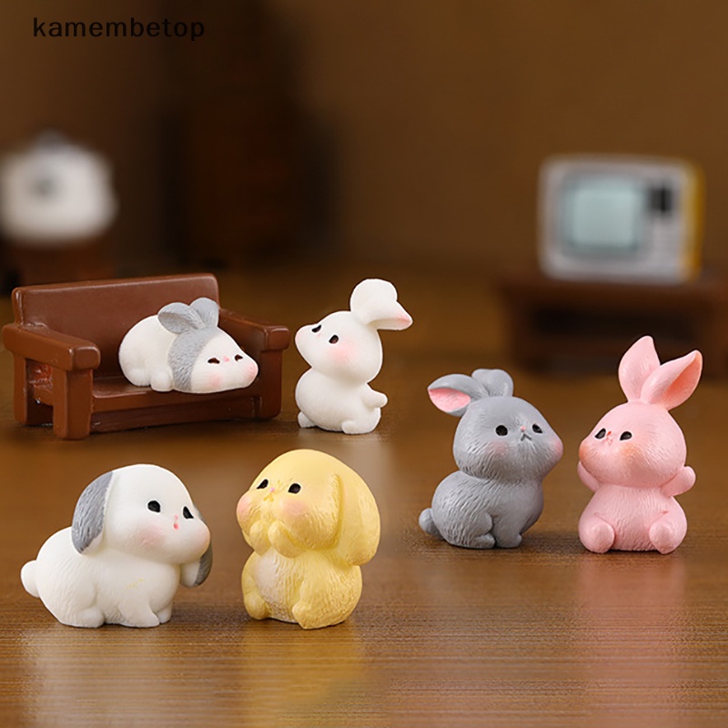 1 Tượng Thỏ Hoạt Hình Trang Trí Vườn Xinh Xắn