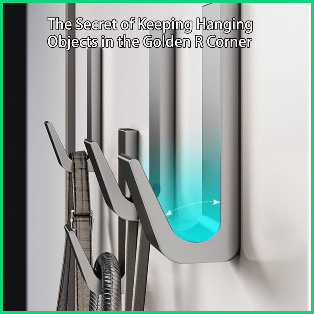 Bộ Móc Treo Túi Xách Hình Chữ J Dán Tường Chống Nước Cho Nhà Bếp