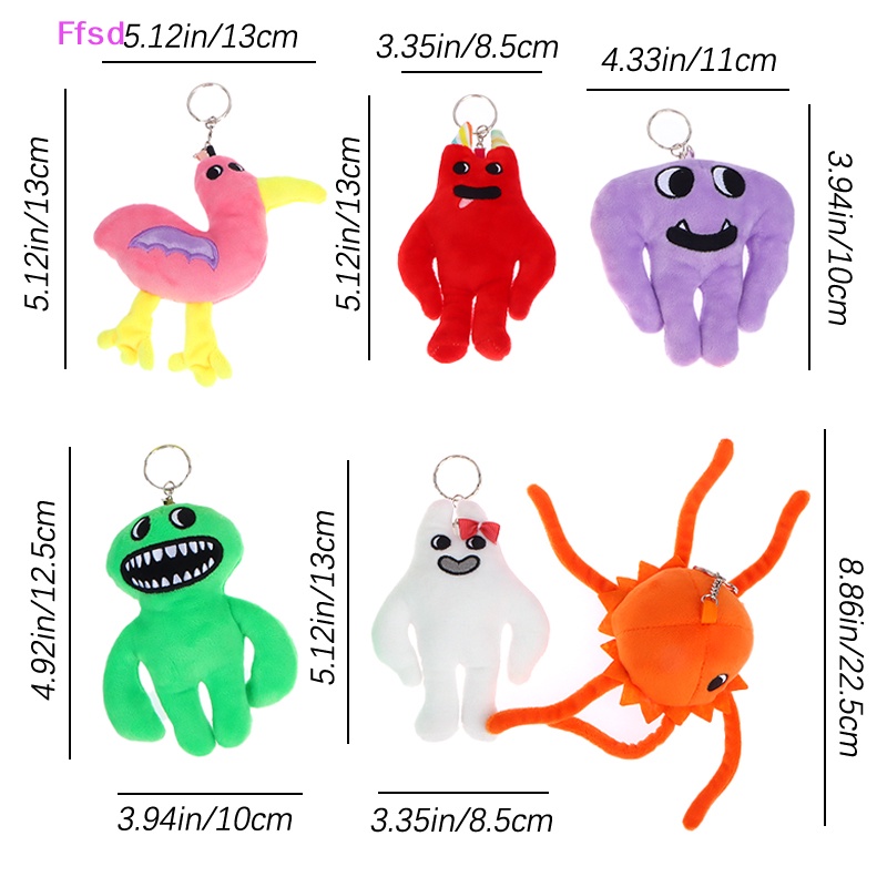 {Ffsd} 1 Móc Khóa Búp Bê Nhồi Bông Garten of Banban Quà Tặng Cho Nam Và Nữ