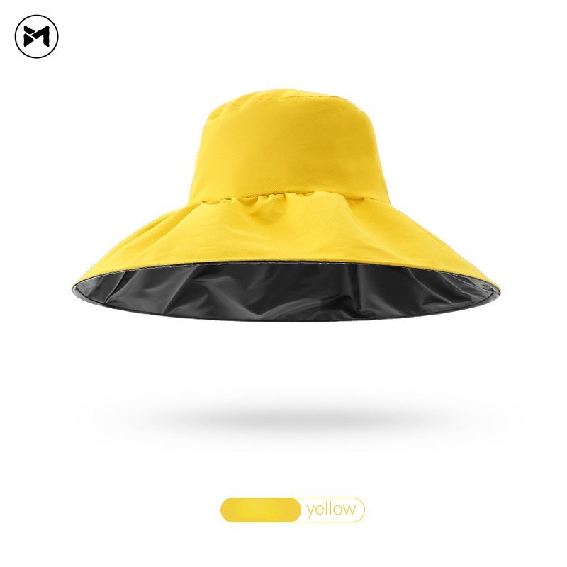 Mũ Tai Bèo Rộng Vành Chống Nắng Tia UV Keo Đen Phong Cách Hàn Quốc Thời Trang Năm 2023