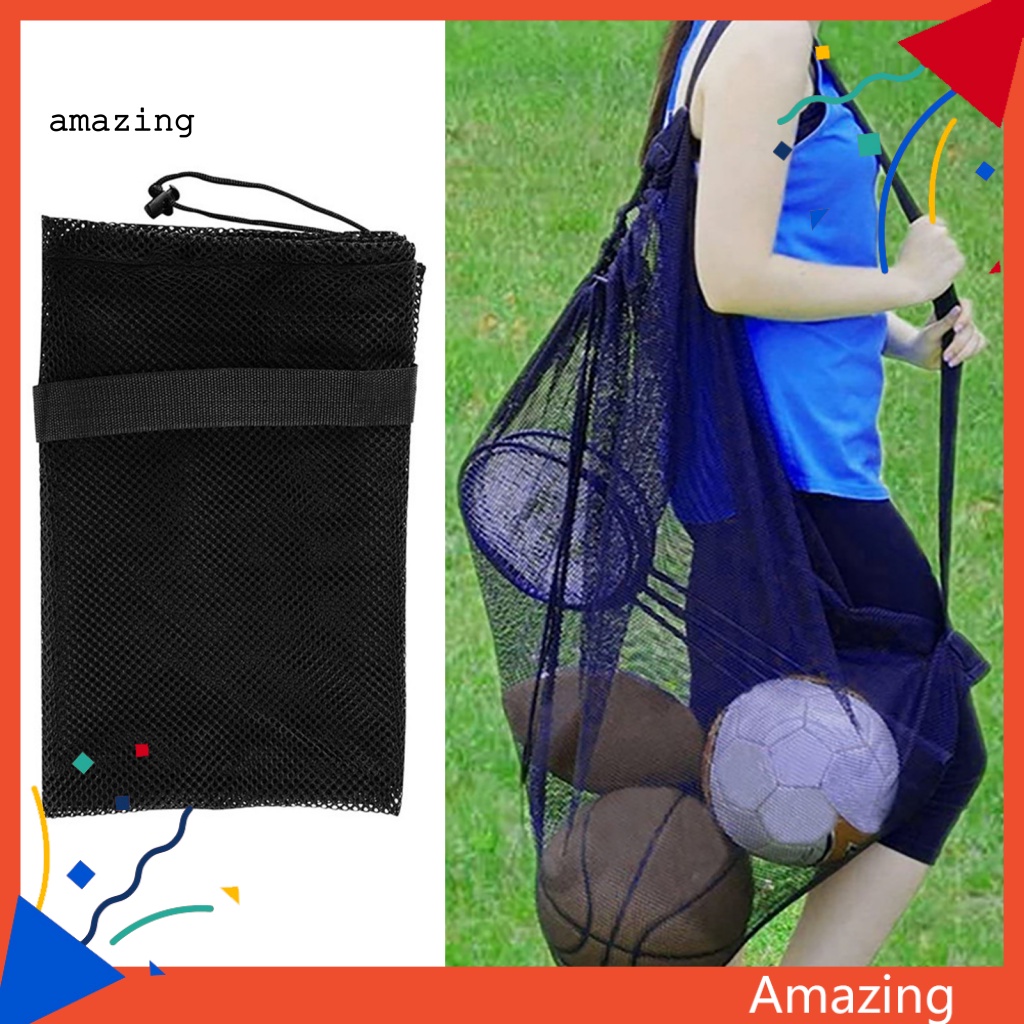 Túi Đựng Bóng Thể Thao Dây Rút Dày Dặn Có Thể Điều Chỉnh Cho Bé