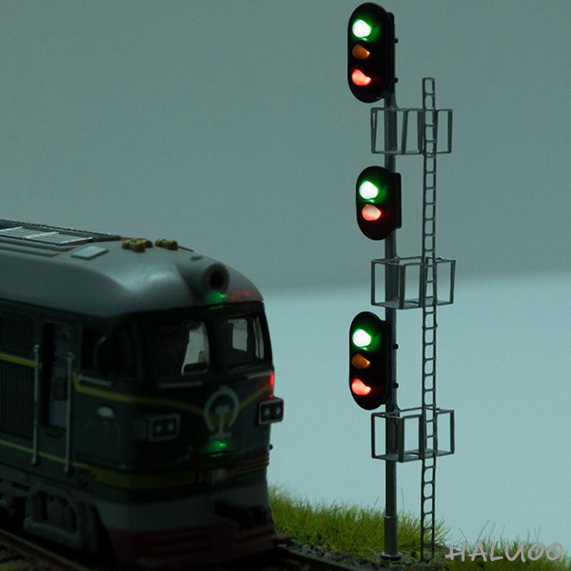 Đèn Tín Hiệu Chéo Đường Phố 1: 87 Cho Mô Hình Tàu Lửa Đường Ray Xe Lửa Diorama