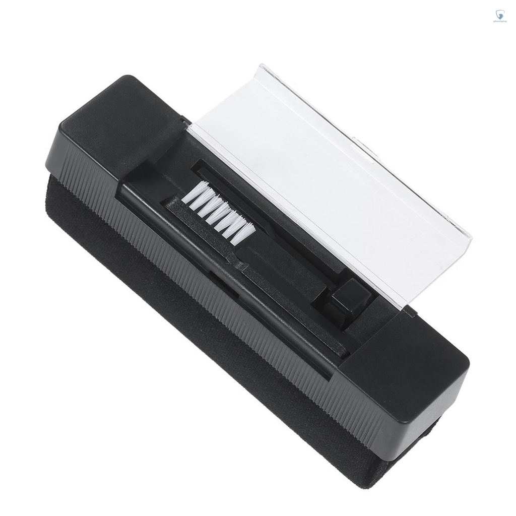 Bộ Dụng Cụ Vệ Sinh Máy Nghe Nhạc Vinyl 3 Trong 1 Với Bàn Chải Sợi Carbon Phối Nhung Thông Dụng Cho Đĩa Quay Đĩa DVD VCD