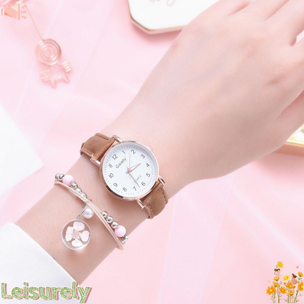 Đồng Hồ Dây Da LEILY Thời Trang Xu Hướng Cho Nữ Sinh