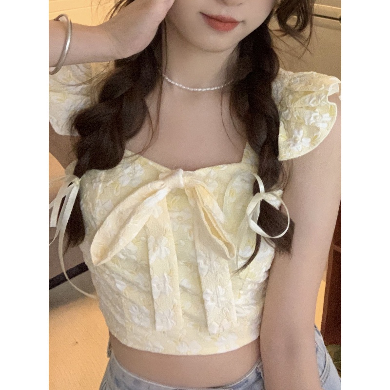 Cozok Áo Sát Nách Thắt Nơ Nhỏ Nhắn Thời Trang Ngọt Ngào