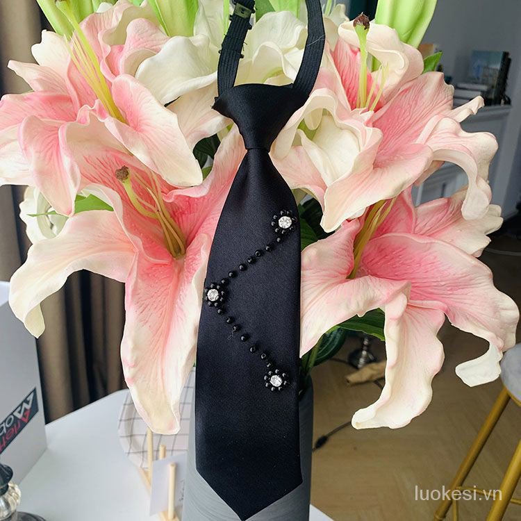 Cà Vạt jk Ngọc Trai Handmade Phong Cách Preppy Làm Phụ Kiện Chụp Ảnh Cho Nam Và Nữ cxbluokesi.vn426