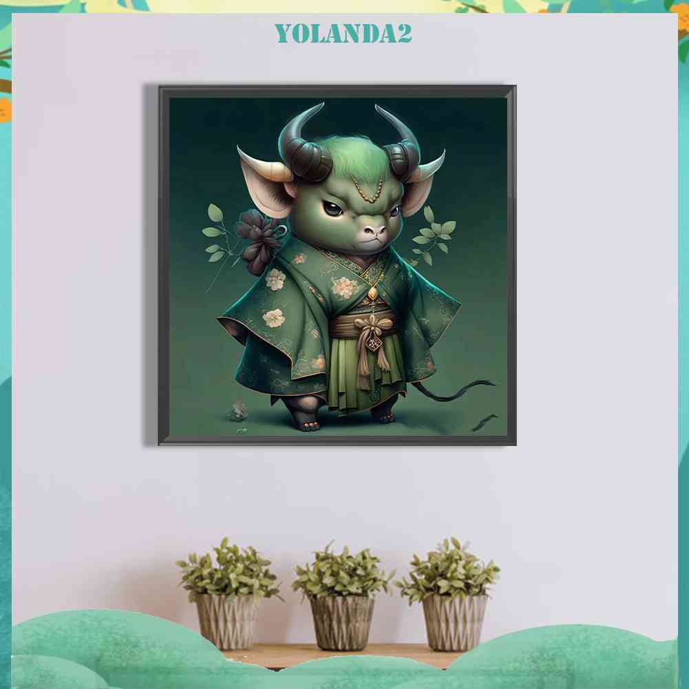 Tranh Đính Đá Kim Cương Toàn Bộ 5D DIY Hình Vẽ Gia Súc Trang Trí Nhà Cửa