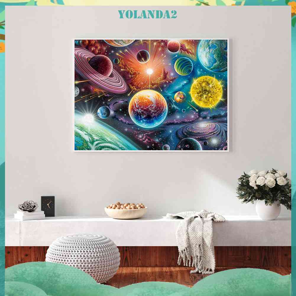 Bộ Tranh Đính Đá 5D Họa Tiết Bầu Trời Đầy Sao Độc Đáo DIY Dùng Trang Trí