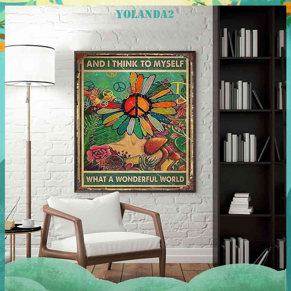 Tranh Đính Đá Kim Cương Toàn Bộ 5D DIY Hình Vẽ Hoa Trang Trí Nhà Cửa