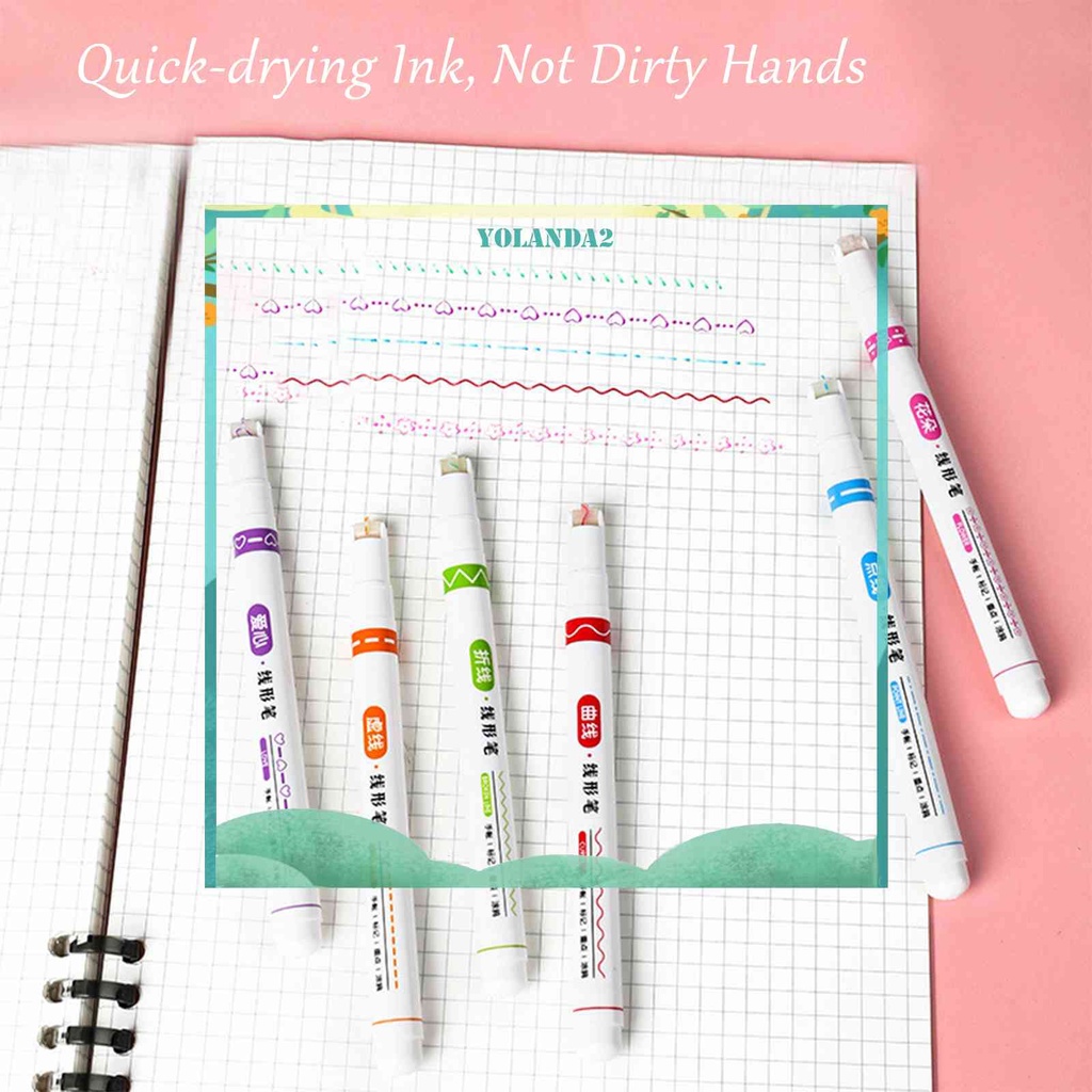 Set 6 Bút Lông Màu Sắc Xinh Xắn