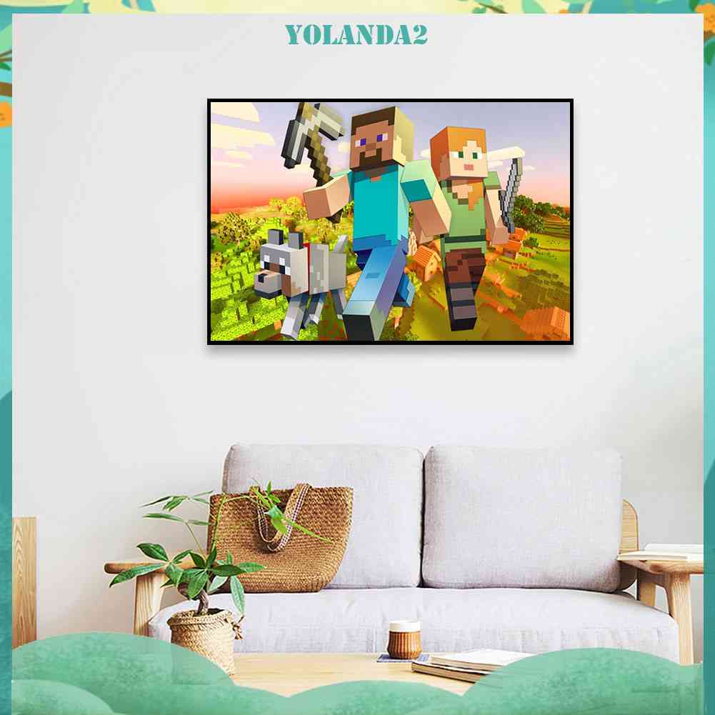 Bộ Tranh Đính Đá 5D Toàn Diện Họa Tiết Máy Tính Độc Đáo DIY