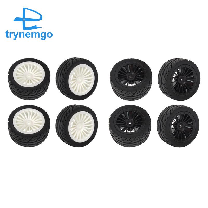 Bộ 4 Bánh Xe Cao Su Cho Xe Hơi Điều Khiển Từ Xa SG1603 SG1604 SG 1603 UDIRC UD1601 UD1602 UD1603 UD1604 1 / 16