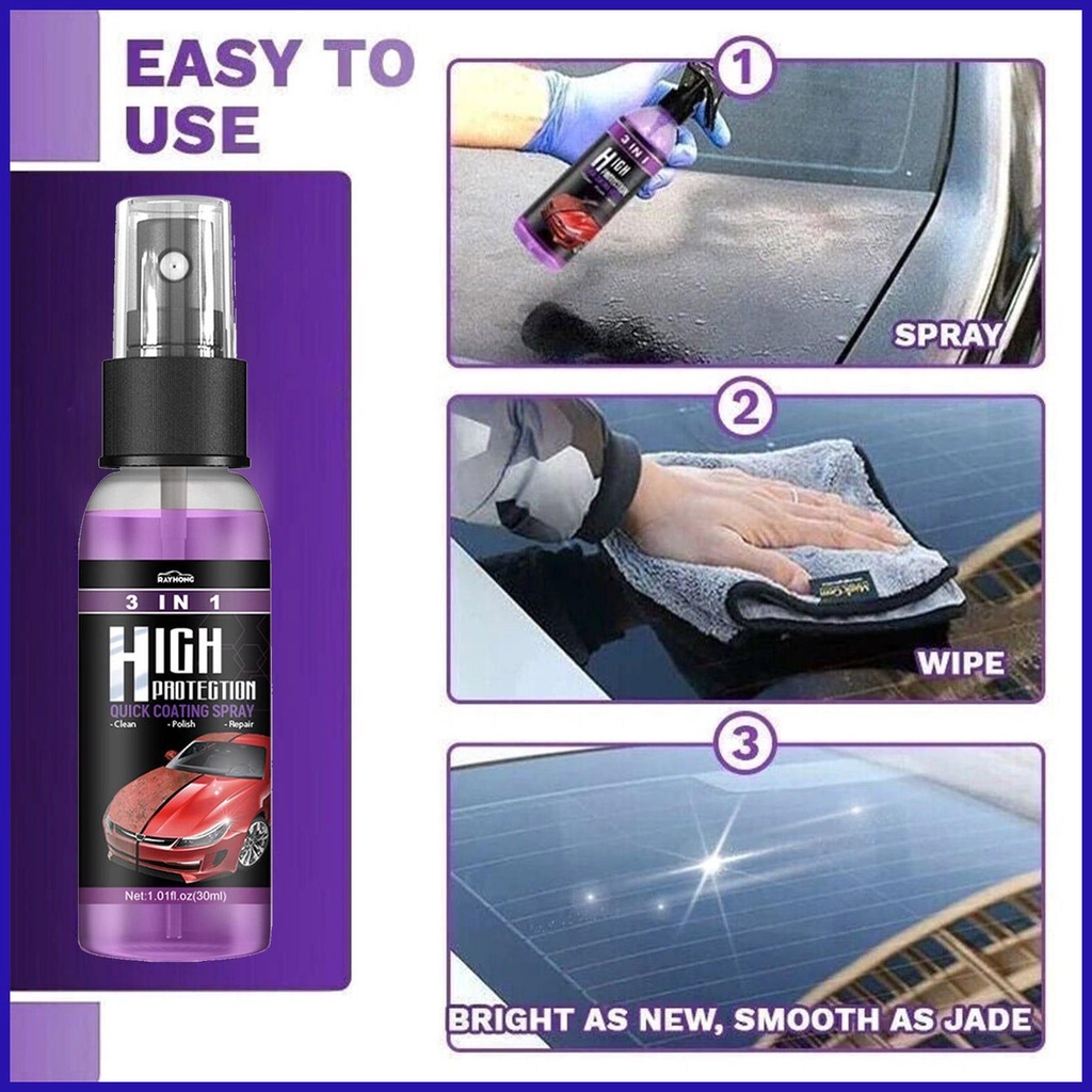 Bộ Dụng Cụ Phủ Gốm Sửa Chữa Xe Hơi Nhanh Chóng 3 Trong 1
