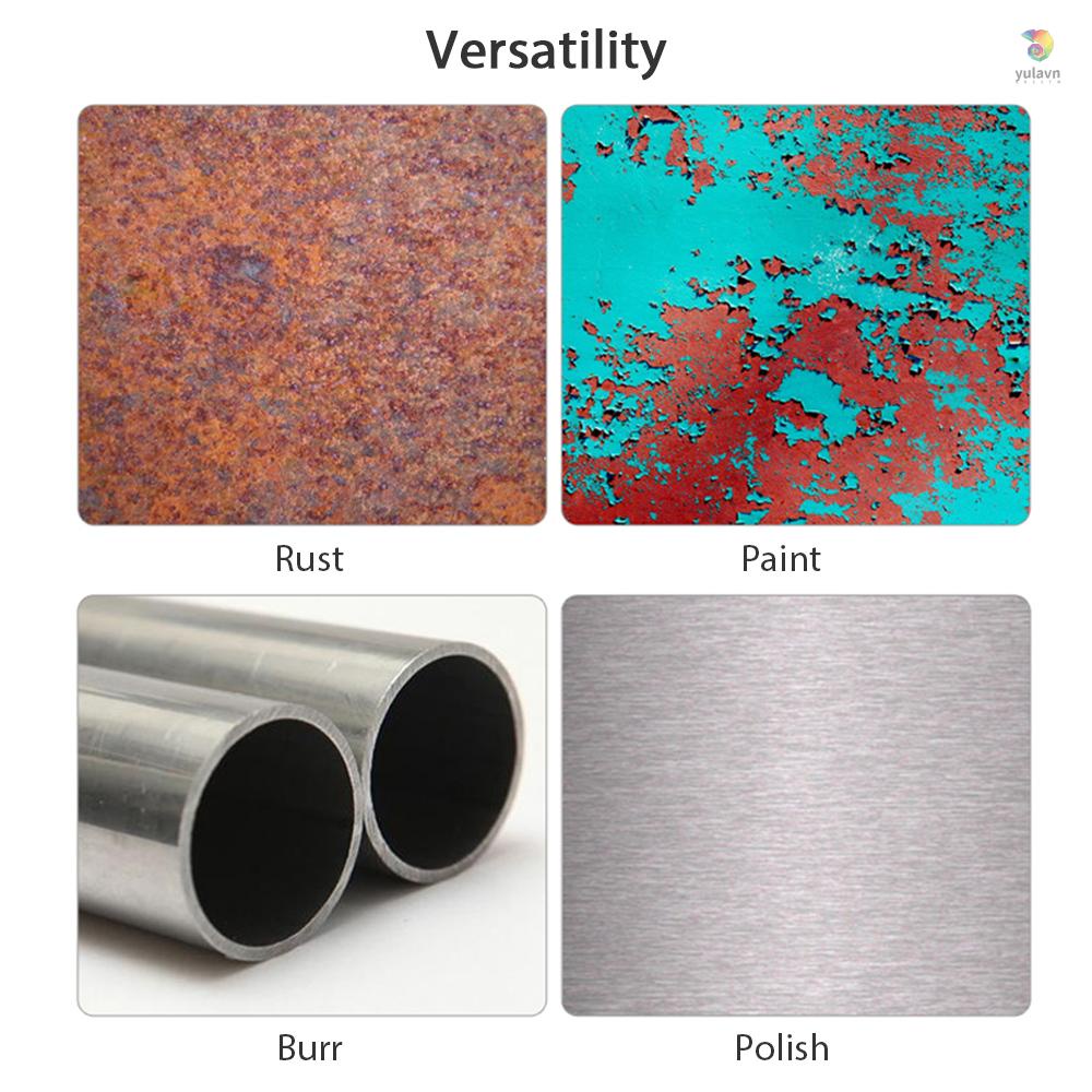 Bộ 45 Bánh Xe Bằng Sợi Thép Không Gỉ 1 / 8 &quot;Thân 10 / 15 / 25mm Cho Máy Đánh Bóng