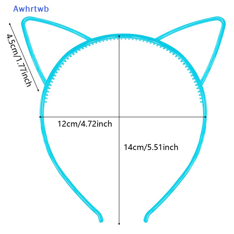 Băng Đô Cài Tóc Hình Tai Mèo Phát Sáng Trong Bóng Tối Cho Bé Gái Mới