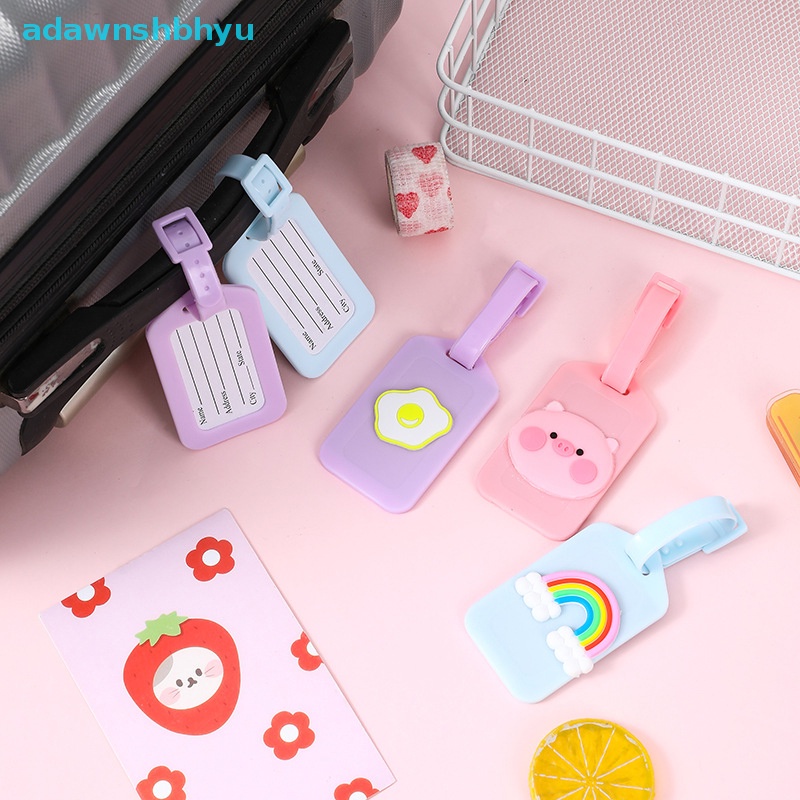 1 Thẻ Ghi Tên Hành Lý Bằng Nhựa Pvc Chống Thấm Nước Họa Tiết Hoạt Hình Sáng Tạo Cho Nam Và Nữ