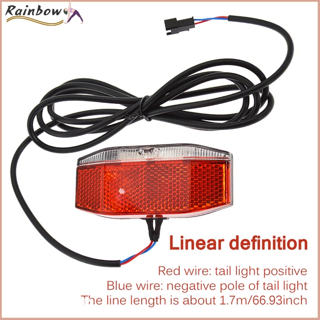 Đèn Led Cảnh Báo An Toàn Gắn Đuôi Xe Đạp Điện 6v-48v