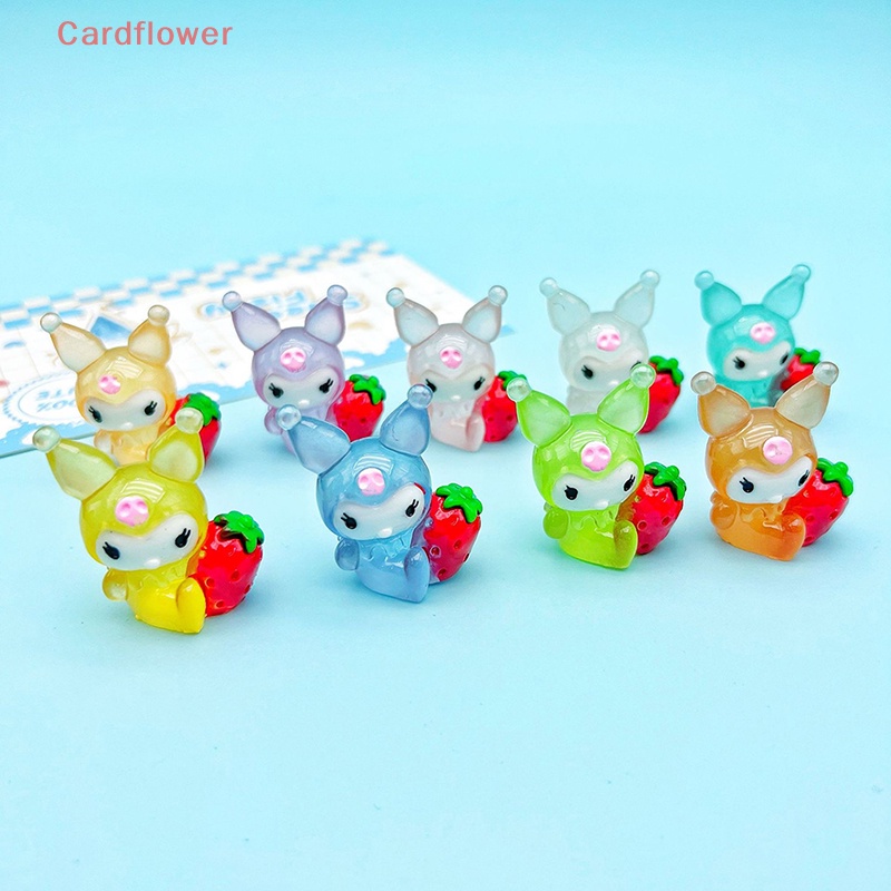 Bộ 2 Tượng Kuromi Mini Phát Quang Trang Trí Xe Hơi Mới