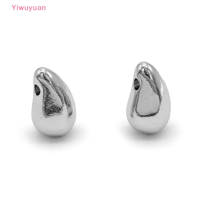 Mặt Vòng cổ / Bông Tai Hình Giọt Nước Bằng Thép Không Gỉ DIY Mới