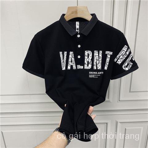 Áo Thun polo Mỏng Tay Ngắn Cổ Bẻ Thời Trang Đường Phố Cao Cấp Cho Nam