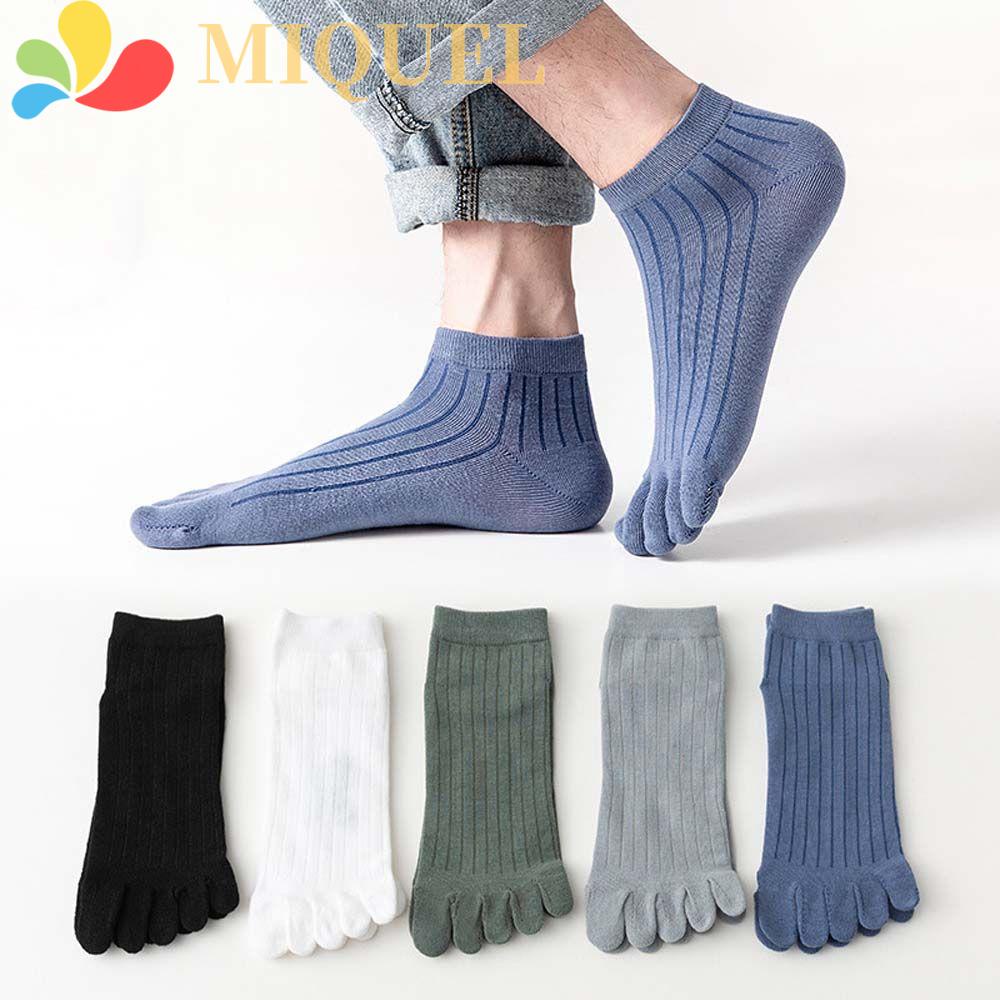 Vớ Cotton Năm Ngón Chống Trượt Thấm Hút Mồ Hôi Dành Cho Nam